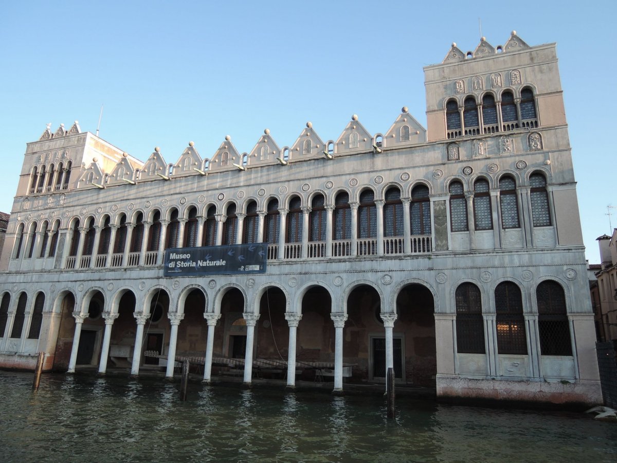 Palazzo Fondaco dei Turci byzantsko-benátský sloh ze 13. století. Jeden z nejstarších paláců v Benátkách
