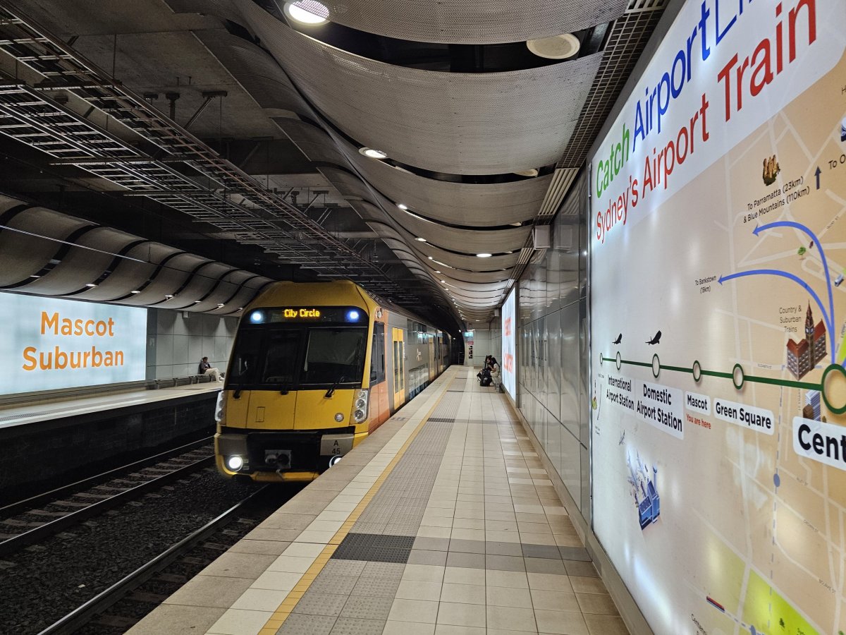 Vlak na letiště Sydney