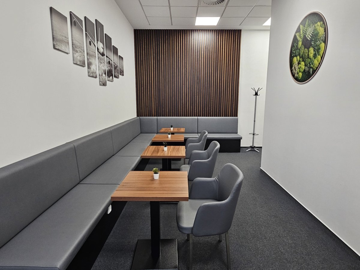 Klidná část salonku