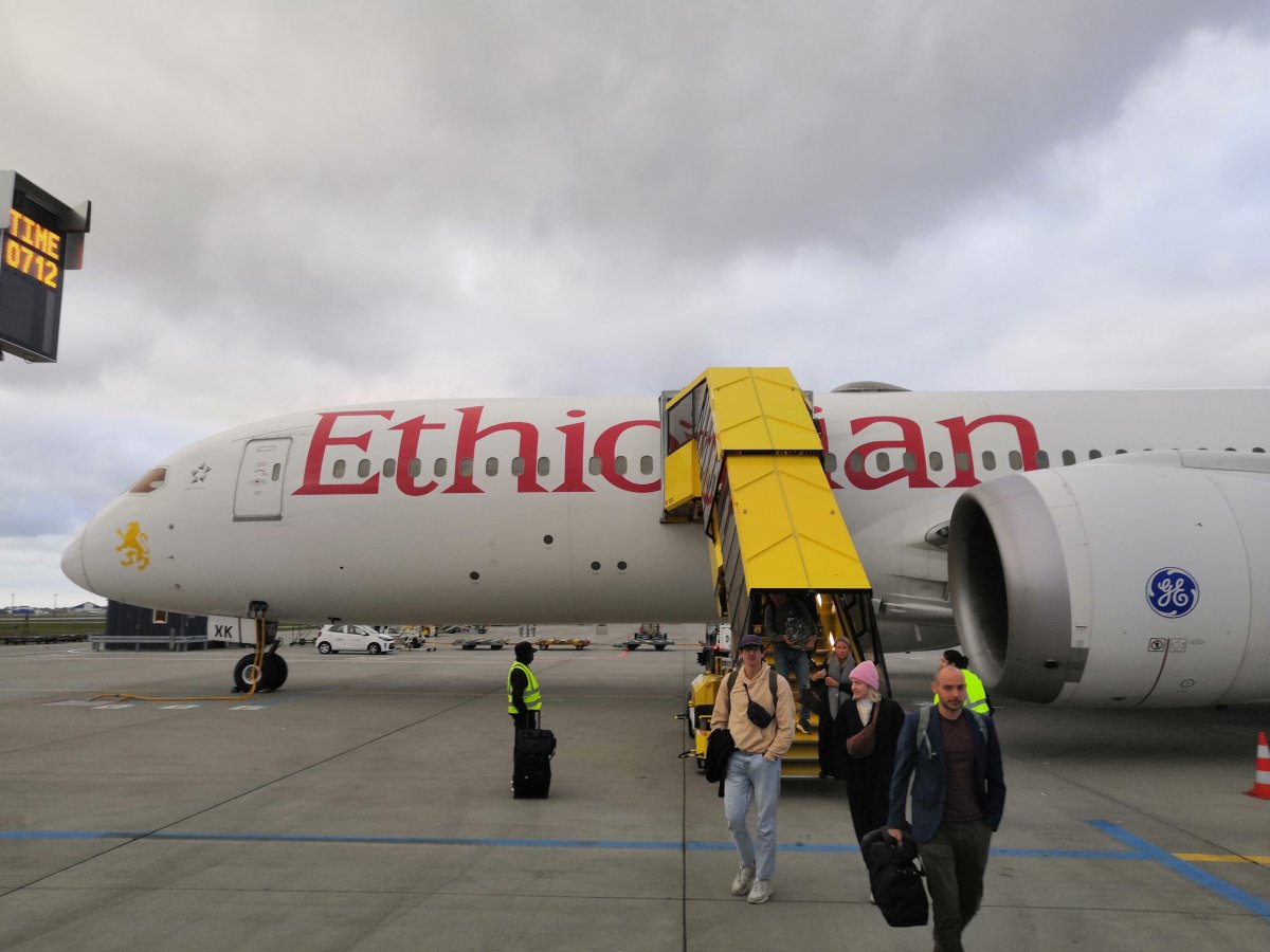 Deamliner na letišti v Kodani