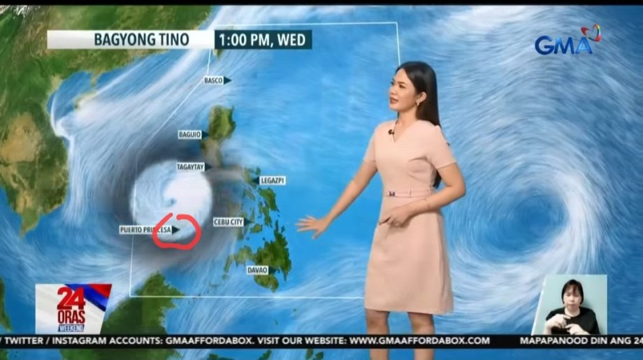 Předpověď tajfunu Tino