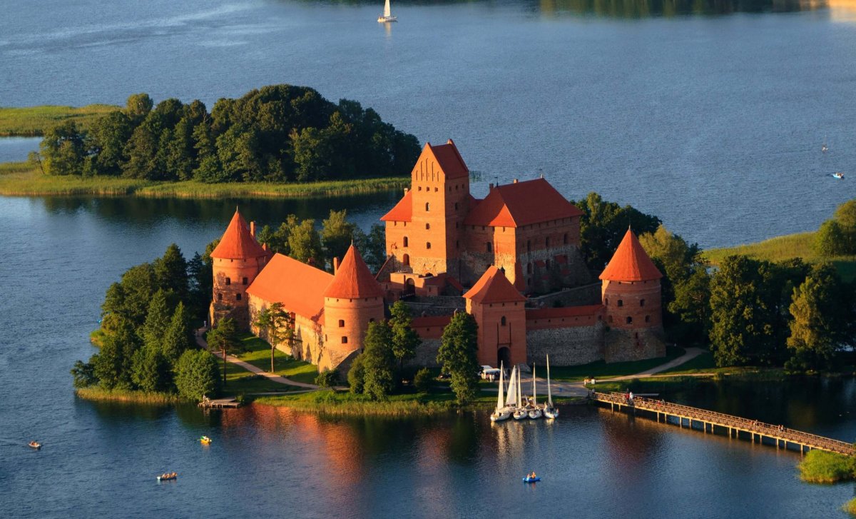 Litva - vodní hrad Trakkai