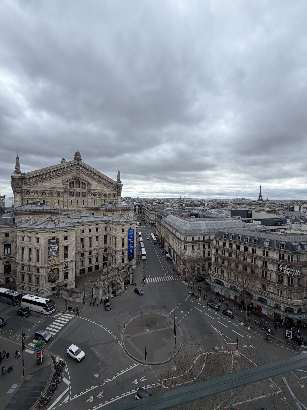 Výhled z Galerie Lafayette