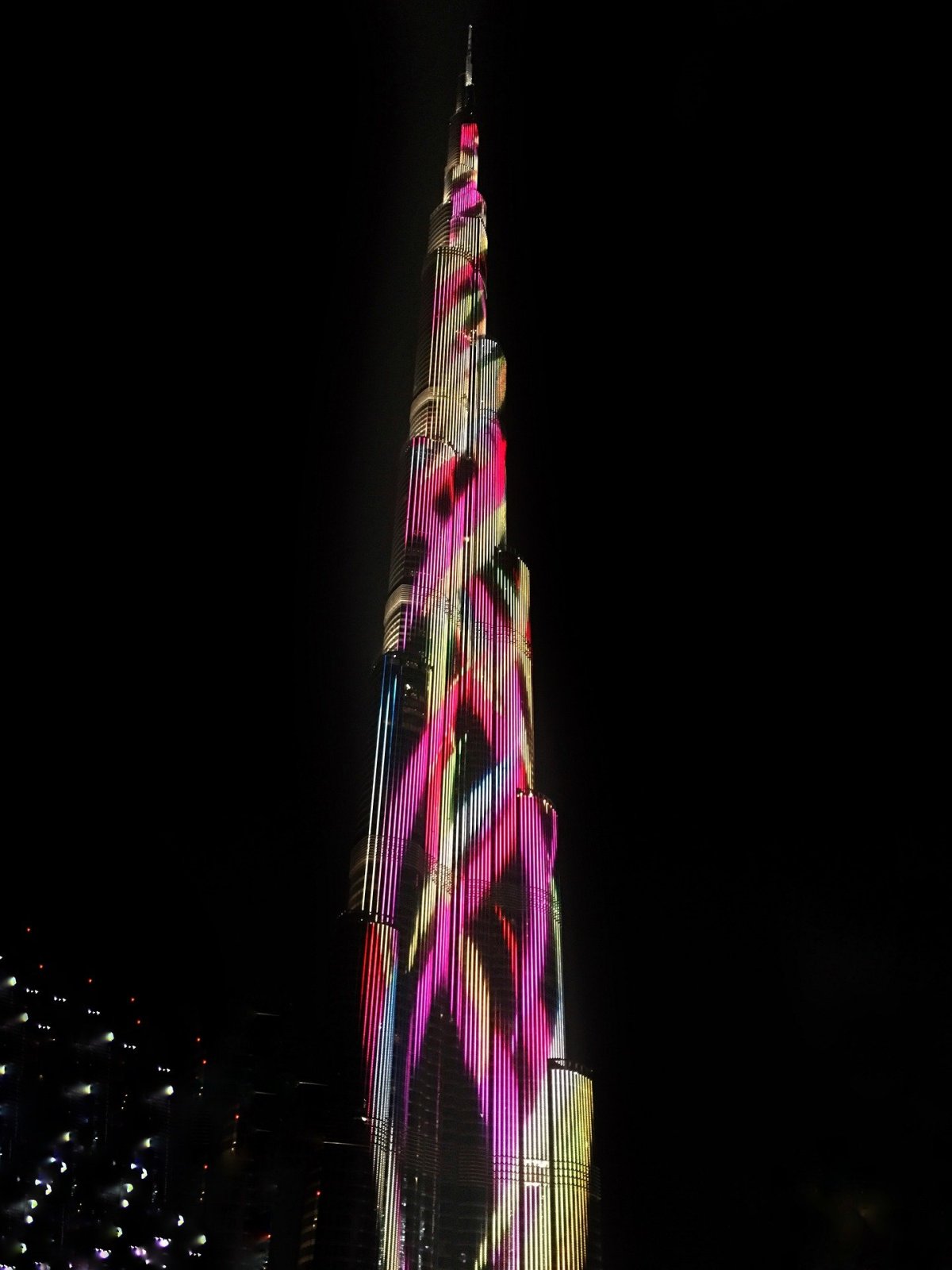 Burj Khalifa osvětlení