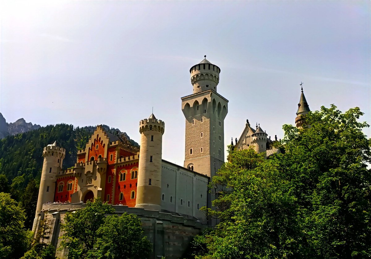 Neuschwanstein - pohled na zámek bez vstupenky