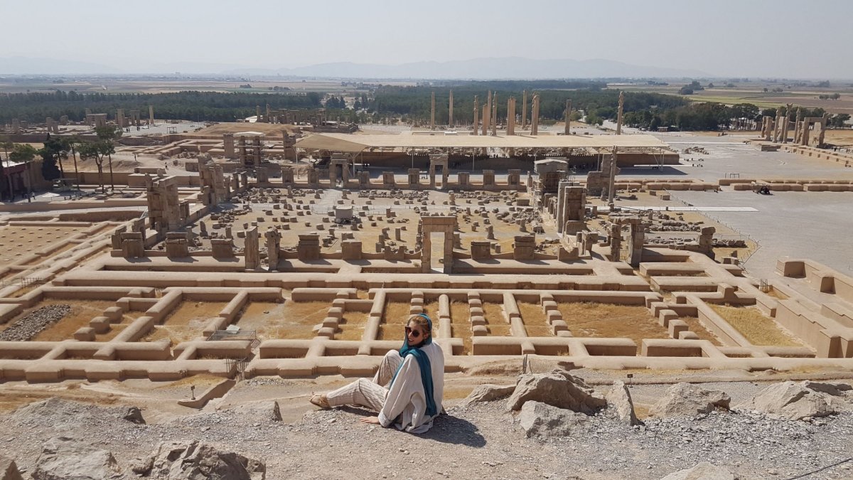 Persepolis byl palácový komplex plný sloupů.