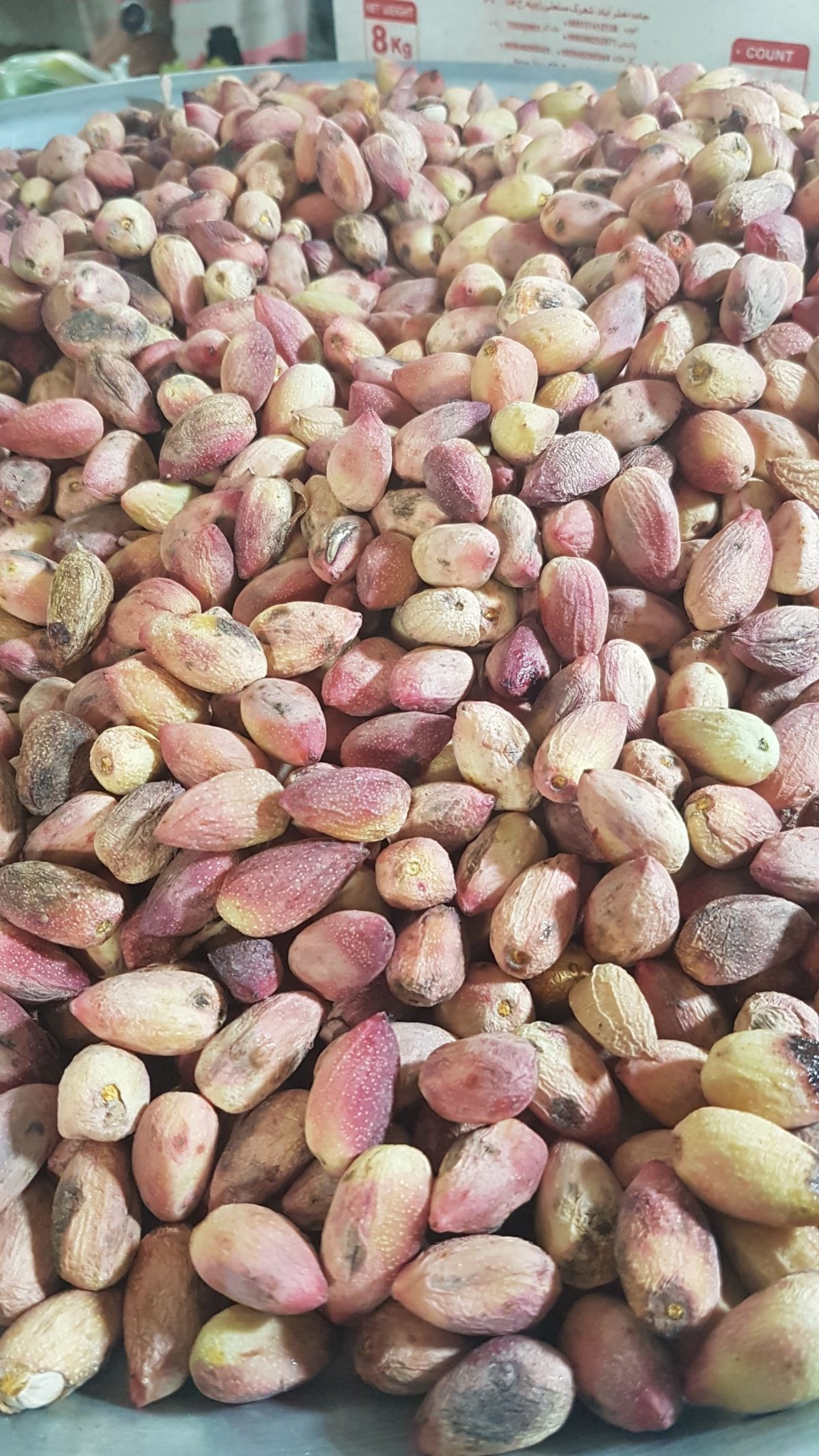 Čerstvé pistácie.