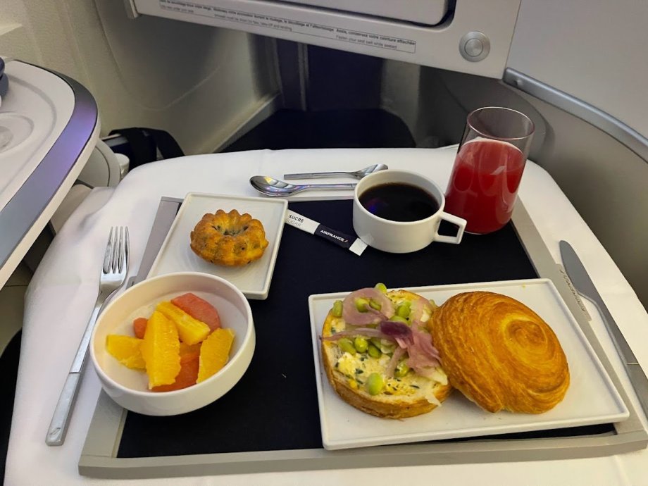 A lehký snack před přistáním