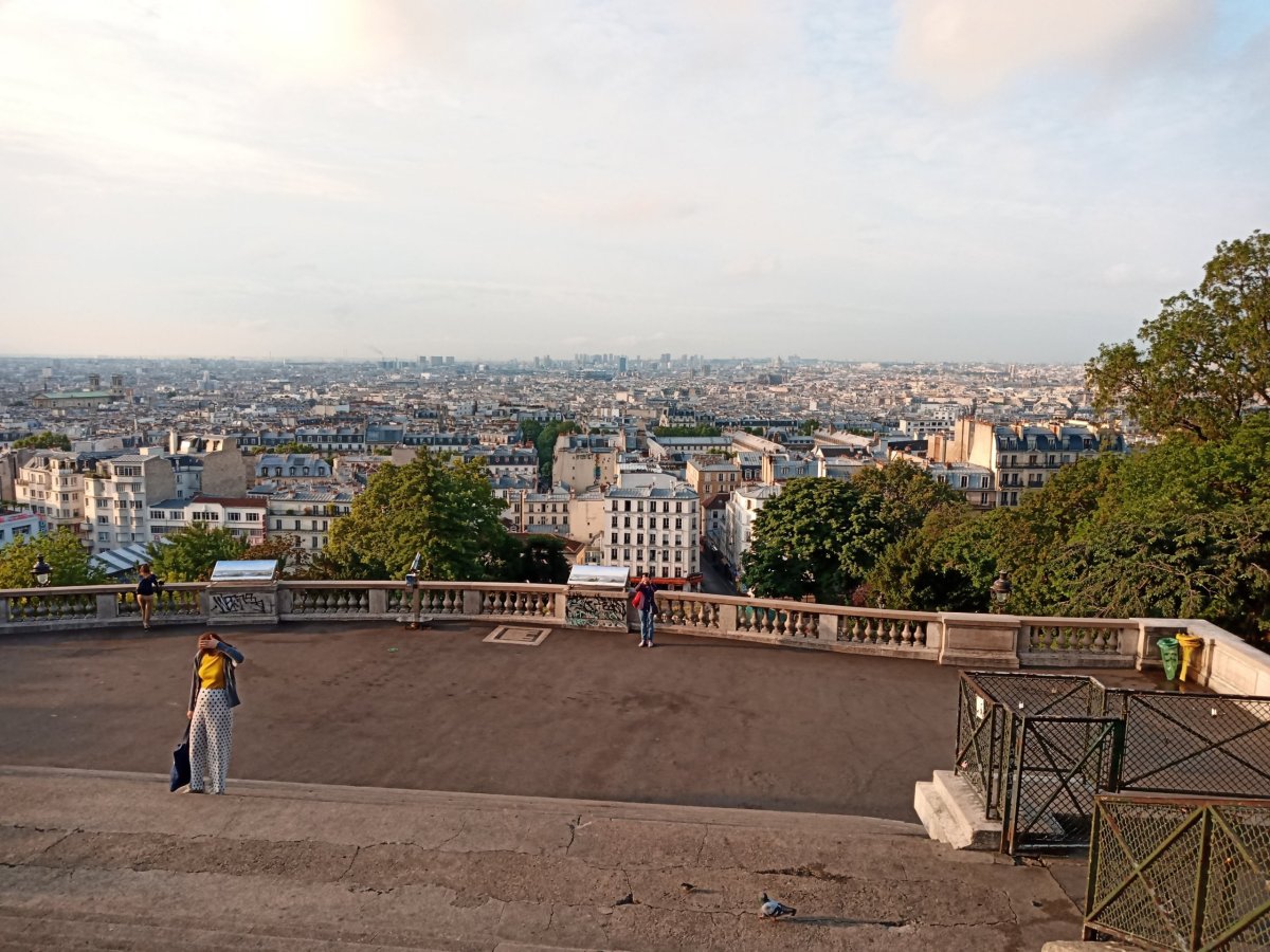 Výhled na Paříž od Sacré Coeur