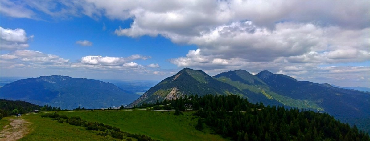 Wank - výhled směr Mnichov