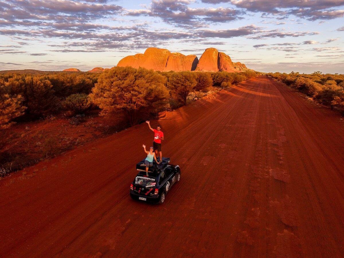 Rudá země, rudé cesty, to je Red Center v Austrálii