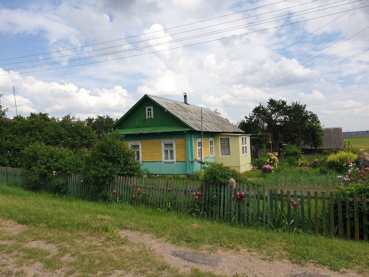 Typické běloruské vesnické stavení