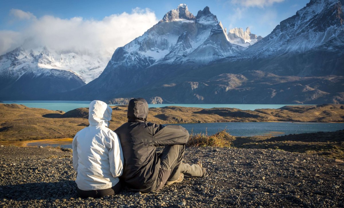 Cestovatelé v chilských Andách
