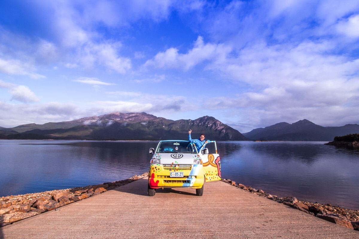 Ráno u Burbury Lake