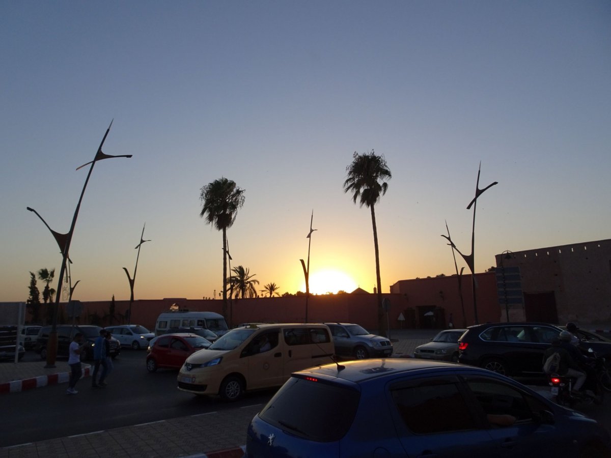Západ slunce v Marakéši