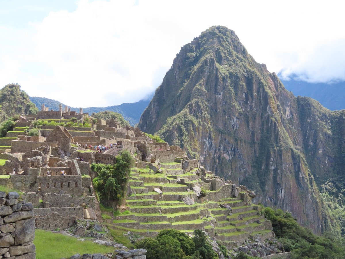 Město Machu Picchu s horou Huayna Picchu
