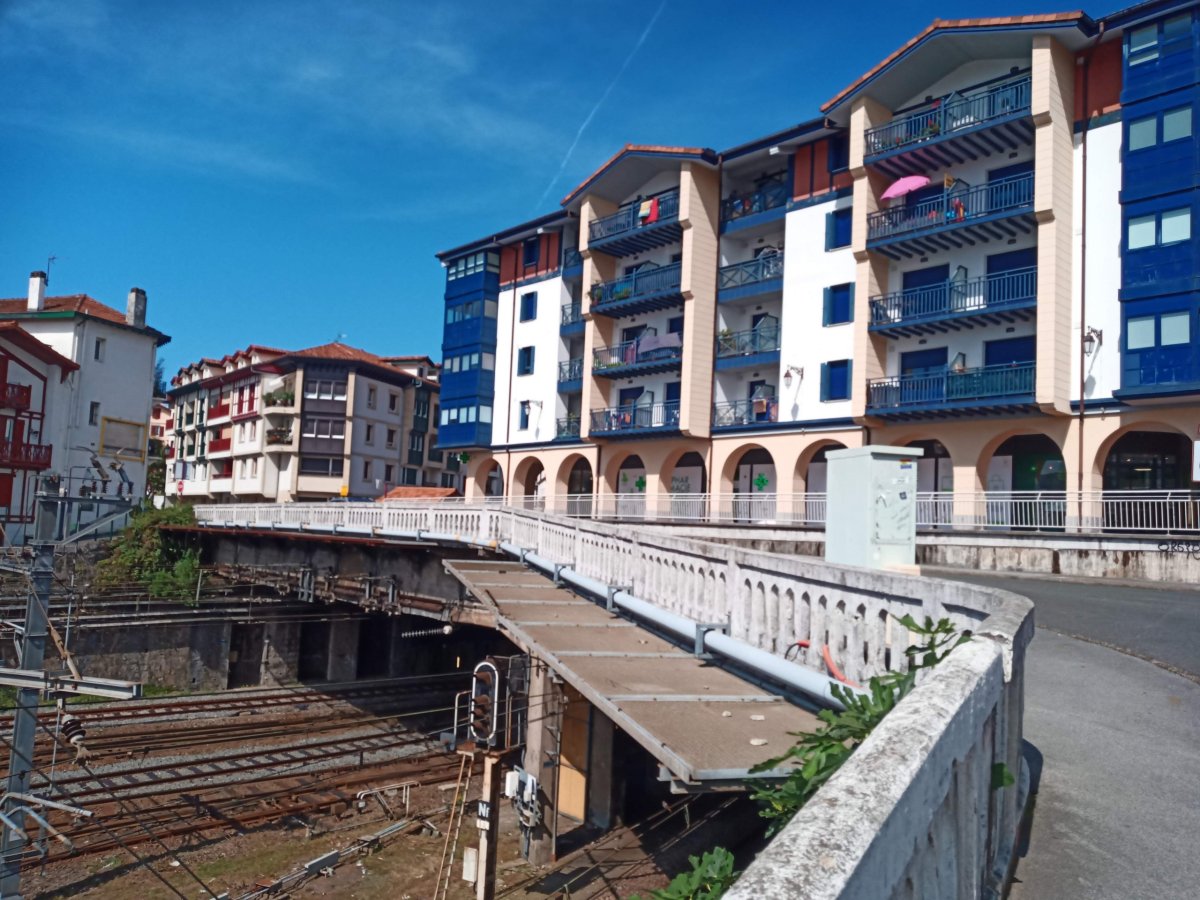 Hendaye pohled nad tratí 