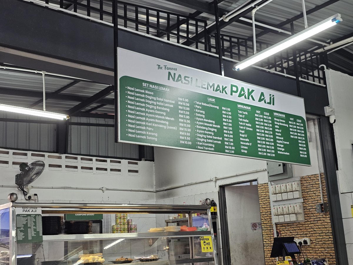 Příklady cen v Kampung Baru