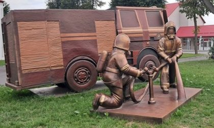 Památník a atrakce pro děti- na počest moderním hasičům
