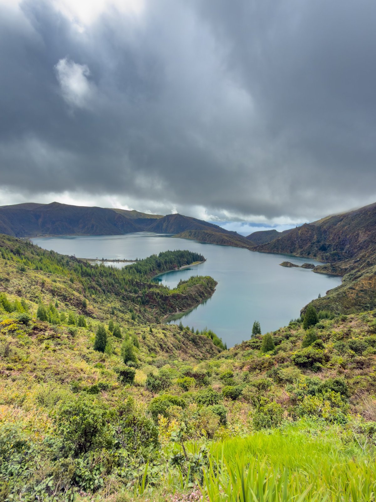 Lagoa do Fogo o 2 minuty později