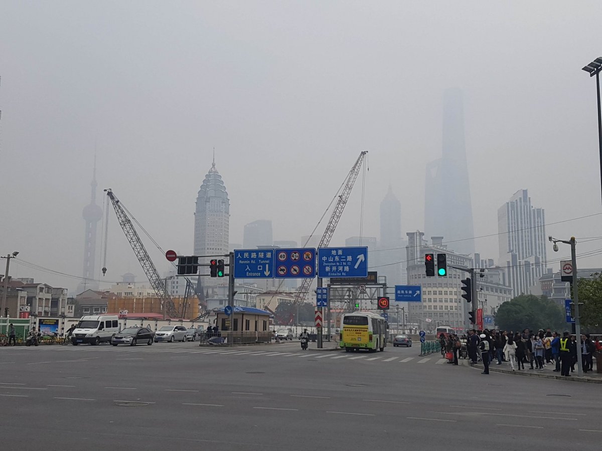 Centrum Šanghaje, normální den