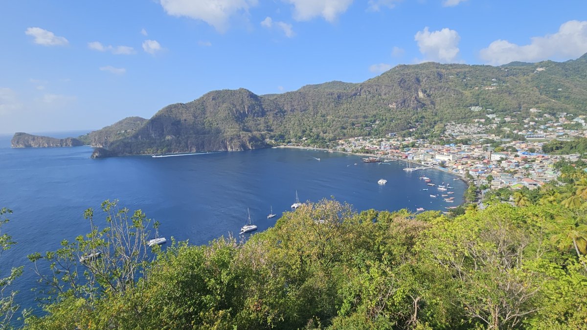 Vyhlídka nad Soufriere