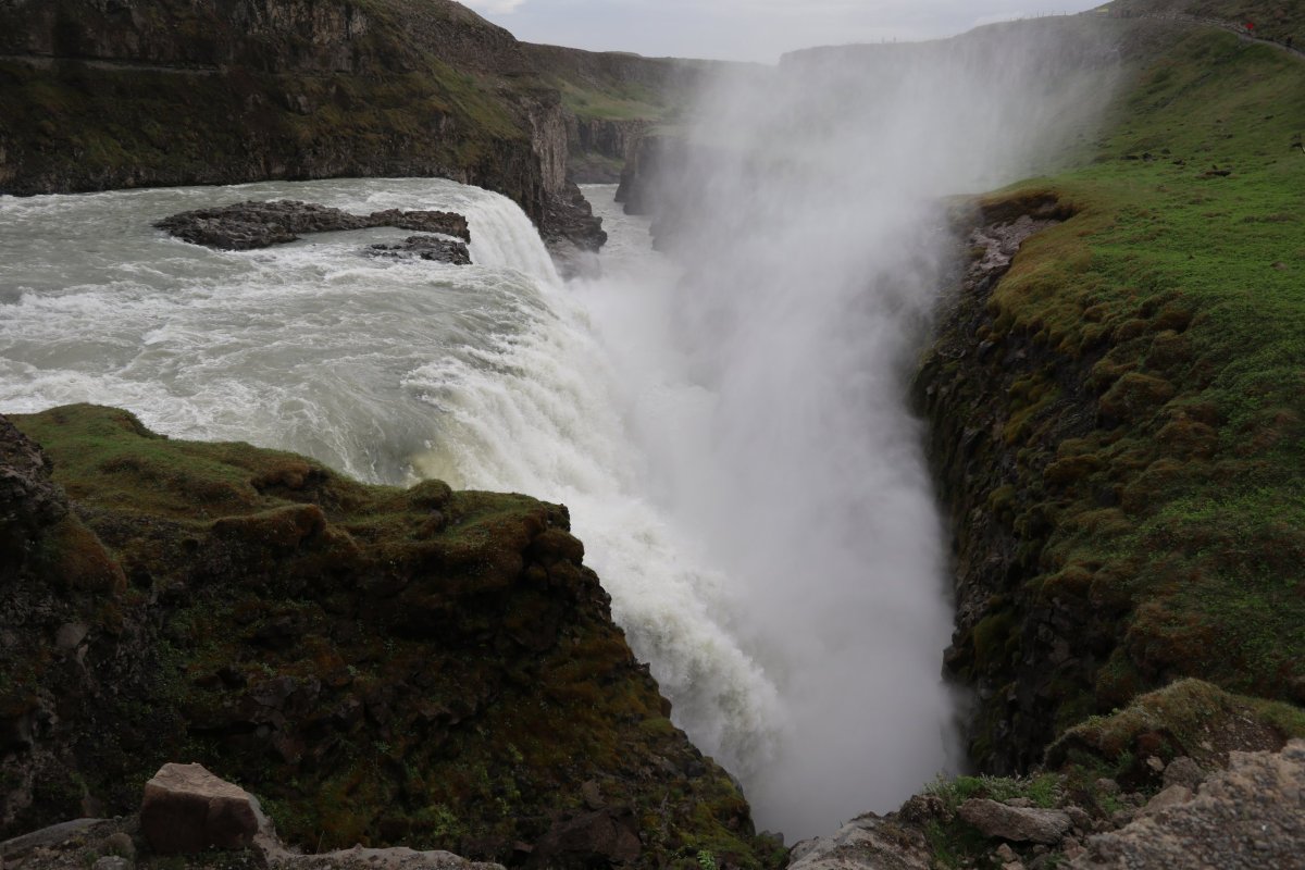 Druhá část Gullfoss.