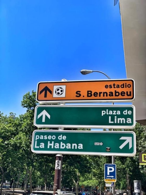 cesta ke stadionu Santiago Bernabéu