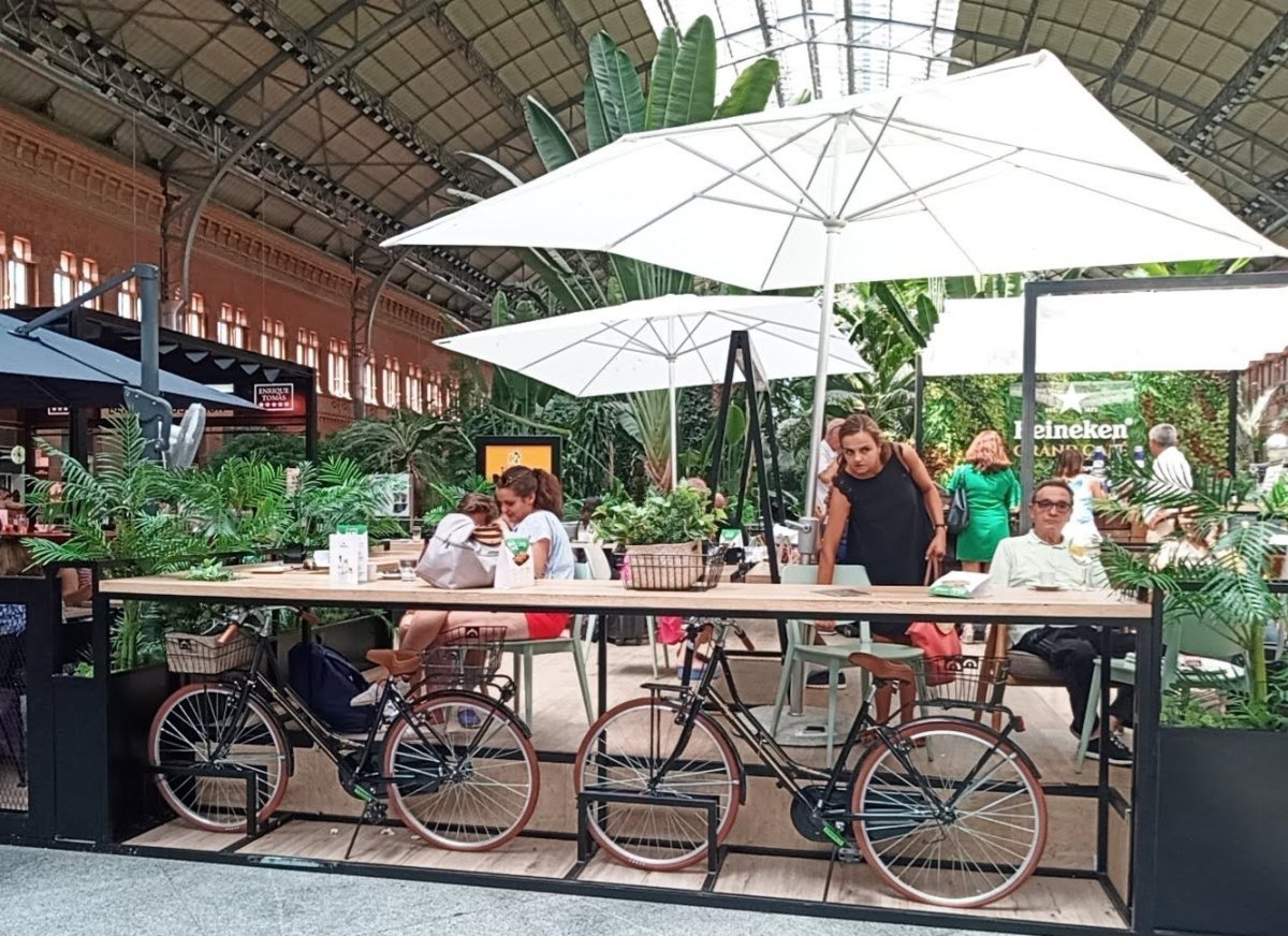 Restaurace na nádraží Madrid de Atocha 