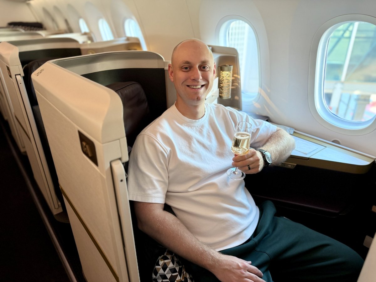 Šampaňské před vzletem