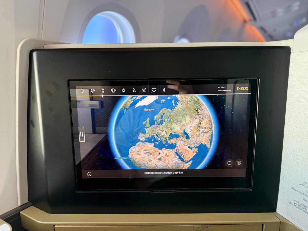 Letová trasa letu EY156