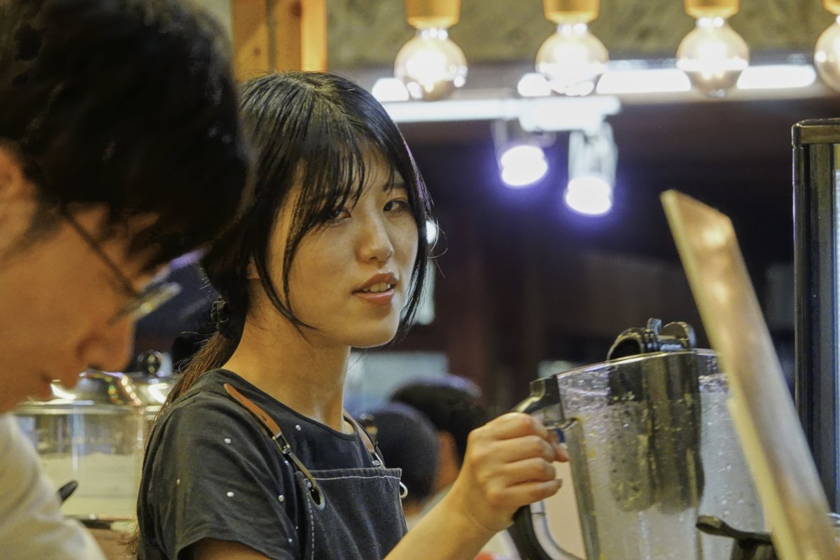 prodavačka smoothie