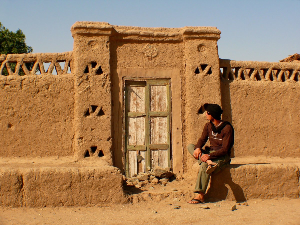 Nubijské domy jsou krásně zdobené