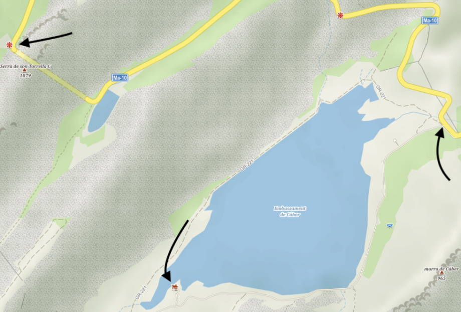 Západ na vyhlídce, konec stopa, chata:)