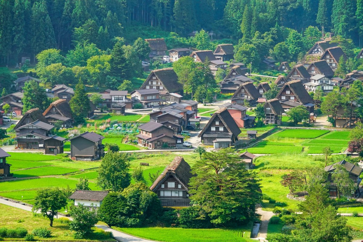 celkový pohled na vesničku