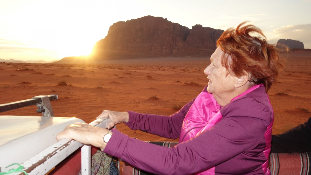 Západ slunce ve Wadi Rum