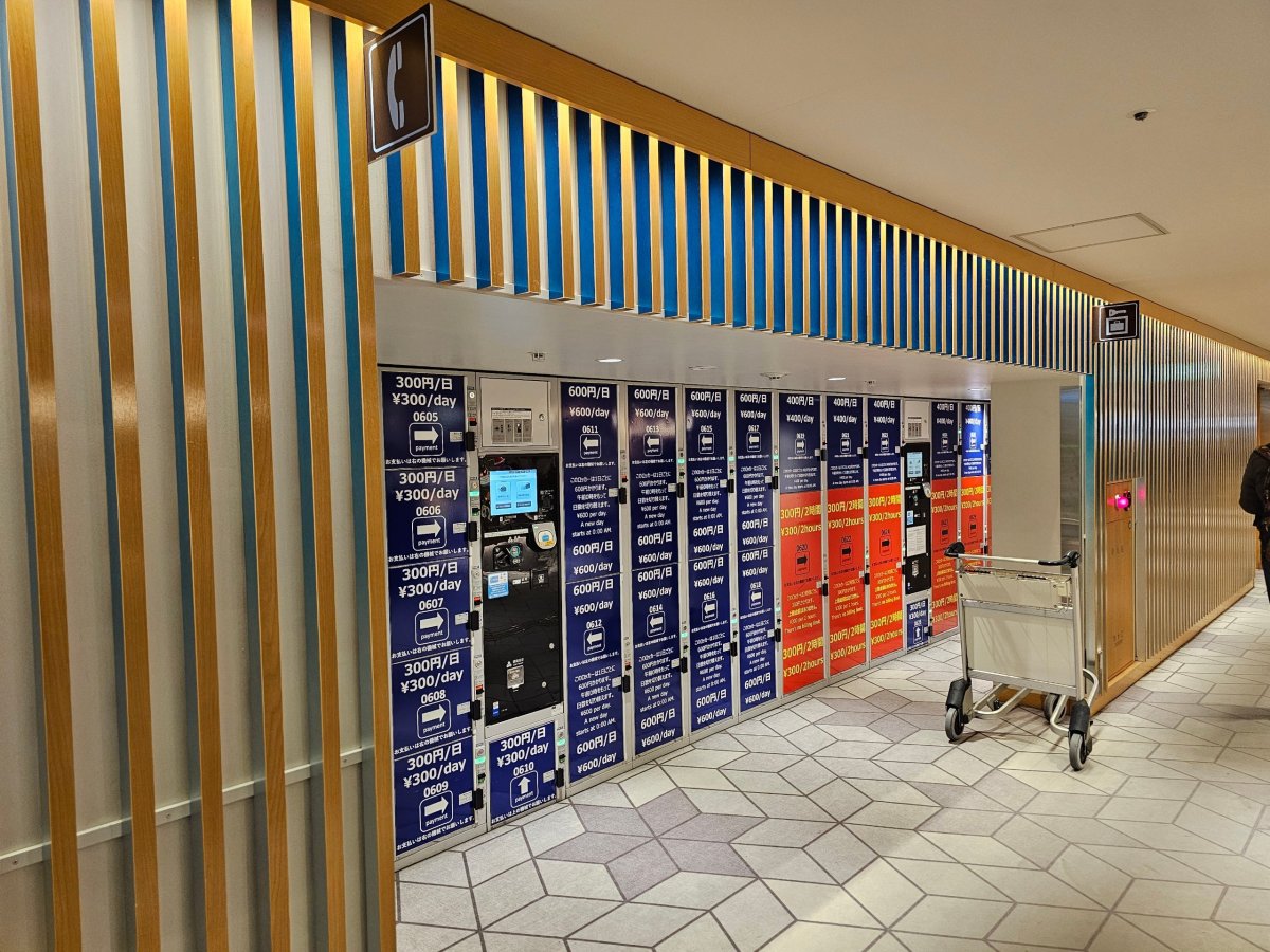 Skříňky na úschovu zavazadel