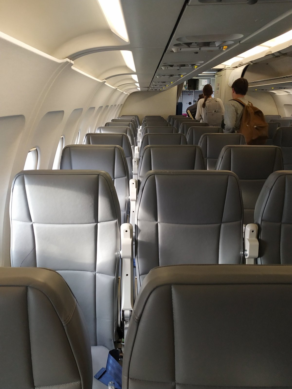 Interiér letadla Laudamotion