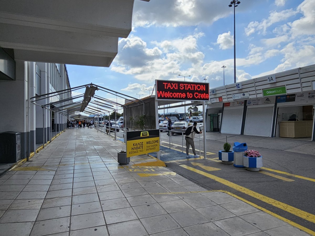 Taxi, letiště Heraklion