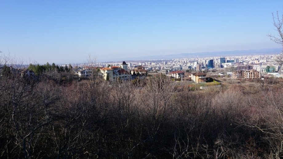 Výhled na Sofii ze skládky