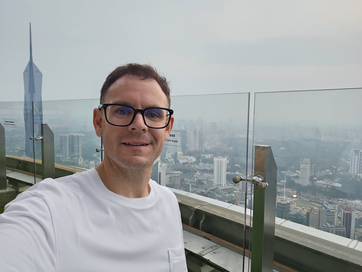 Já na vyhlídkové terase Menara