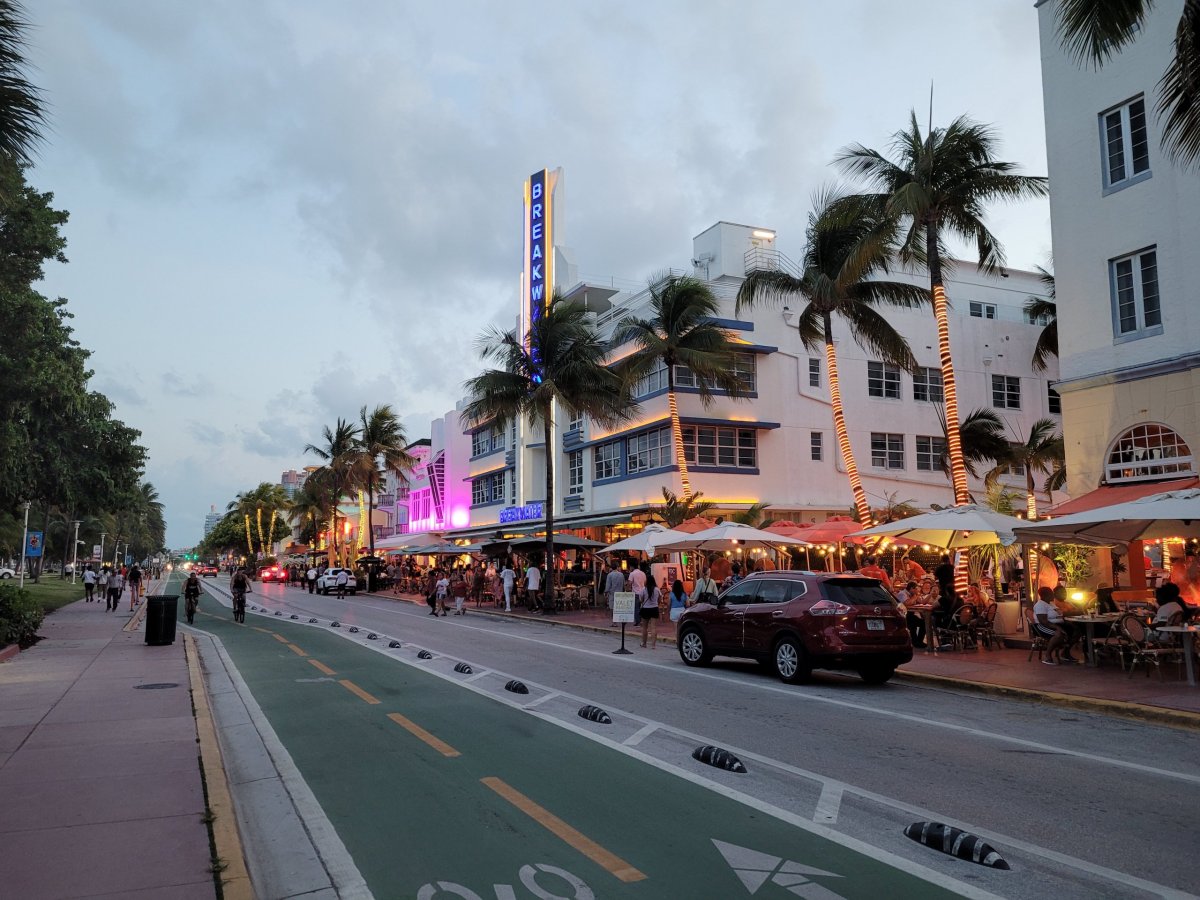 Podvečerní Ocean Drive