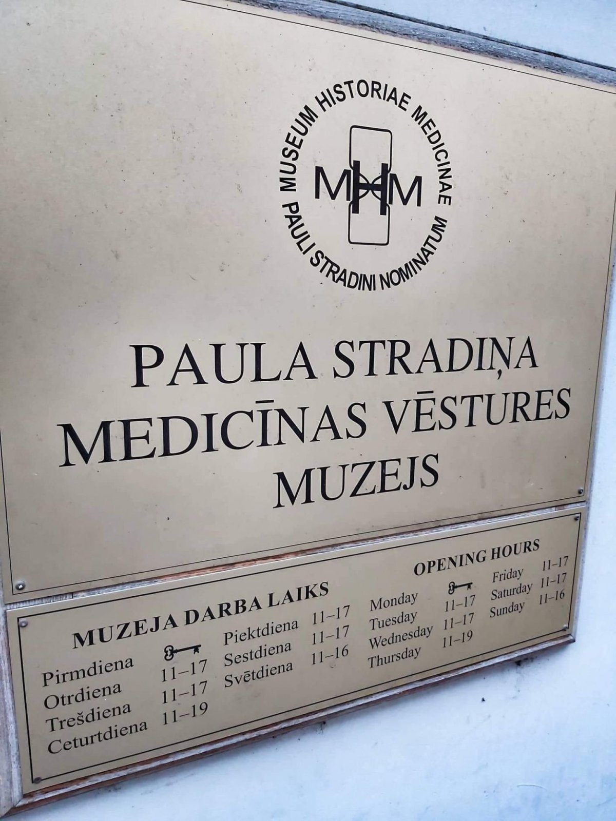 Otvírací doba muzea