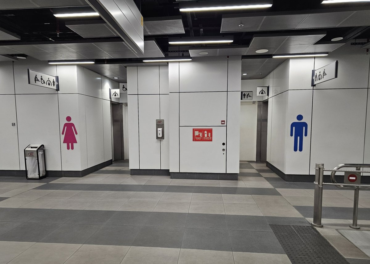 Bezplatné WC ve stanici metra