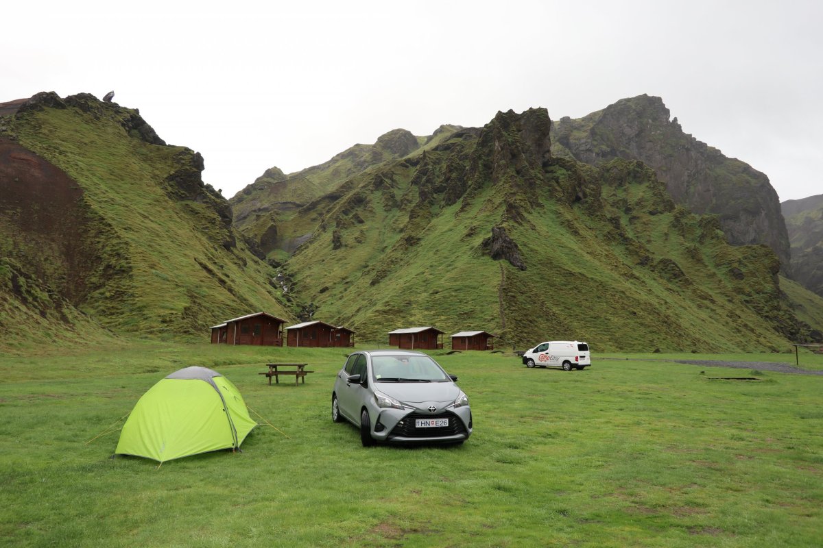 Náš stan v kempu Thakgil.