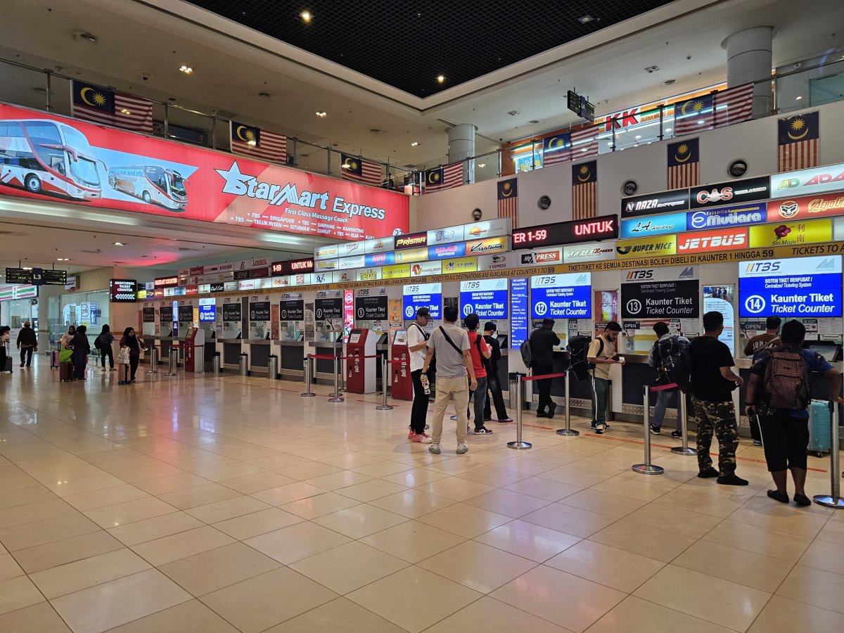 Pokladny na autobusovém terminálu