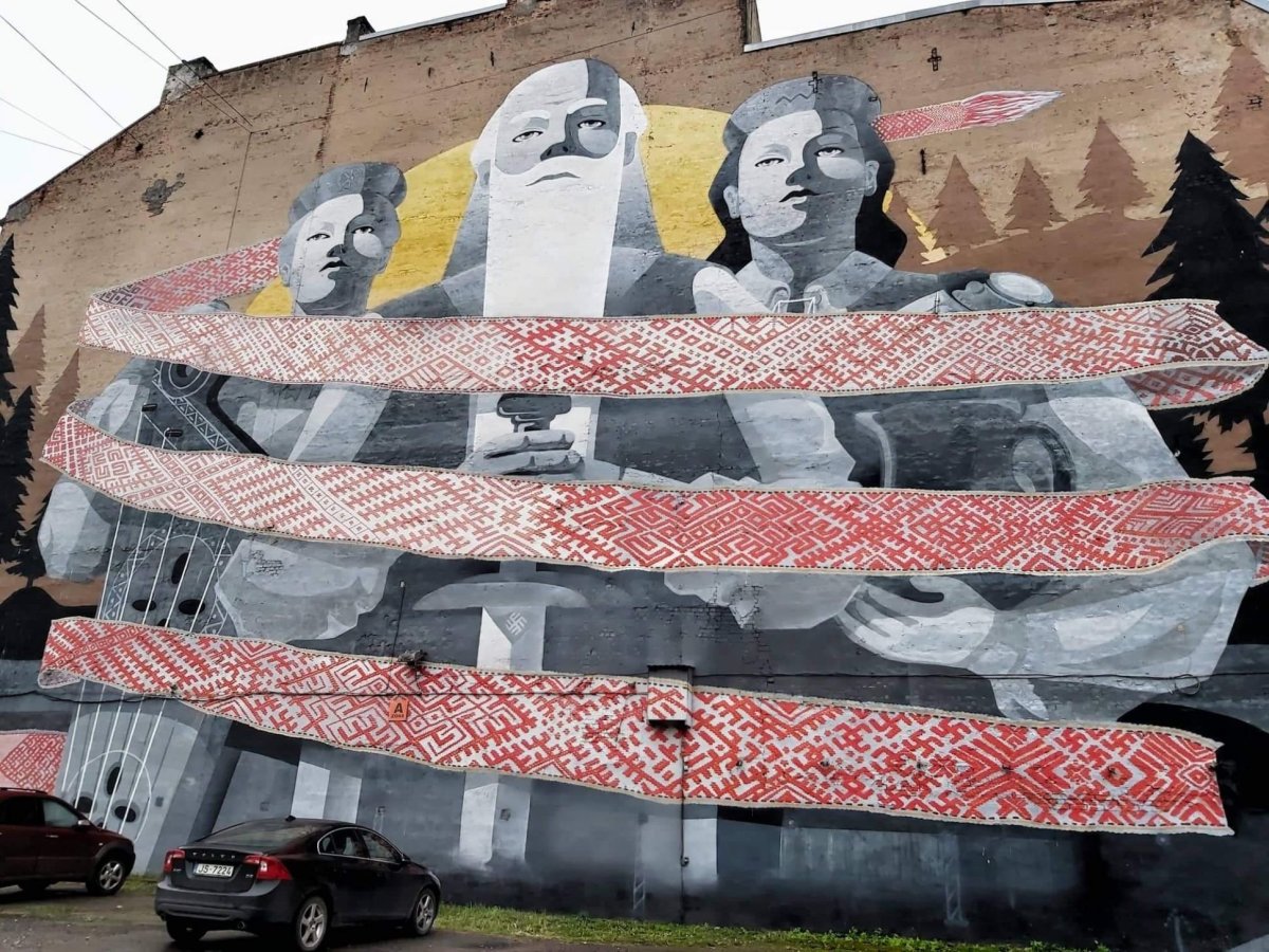 Pērkons Saule Daugava Graphiti