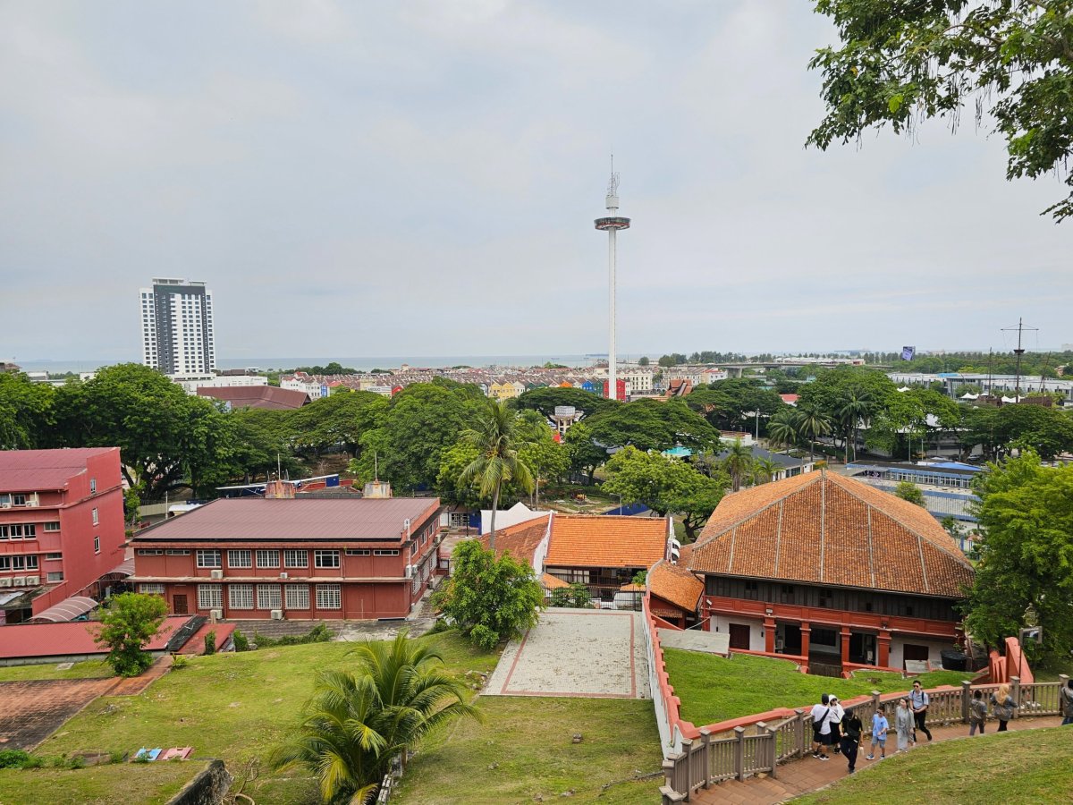 Výhled z Bukit Melaka
