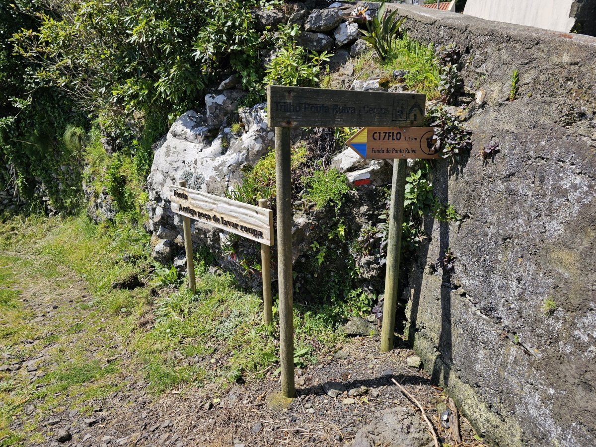 Značení cest: Trilho Ponta Ruiva - Cedros