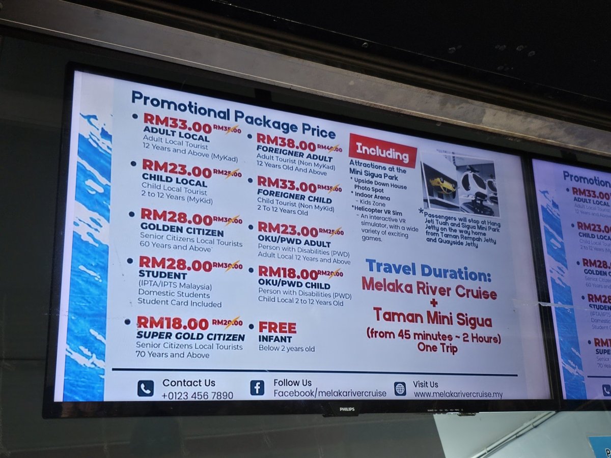 Ceny Melaka River Cruise